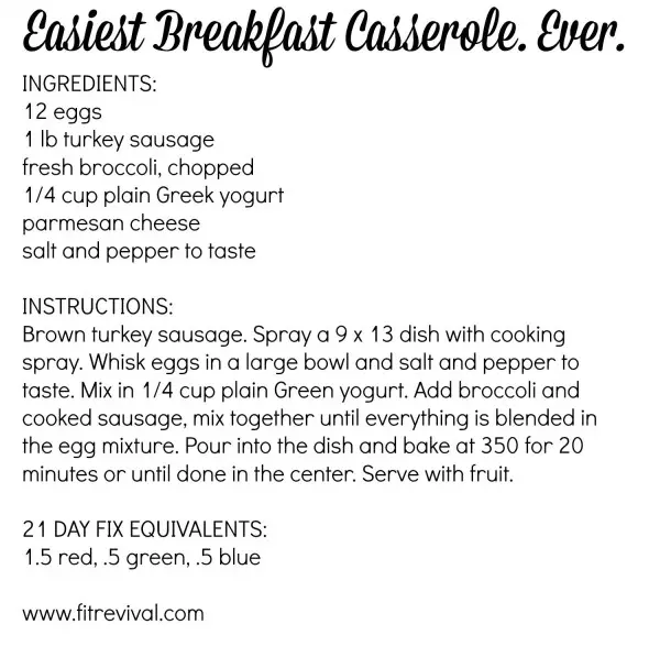 Easiest Breakfast Casserole. Ever. - Fit Revival